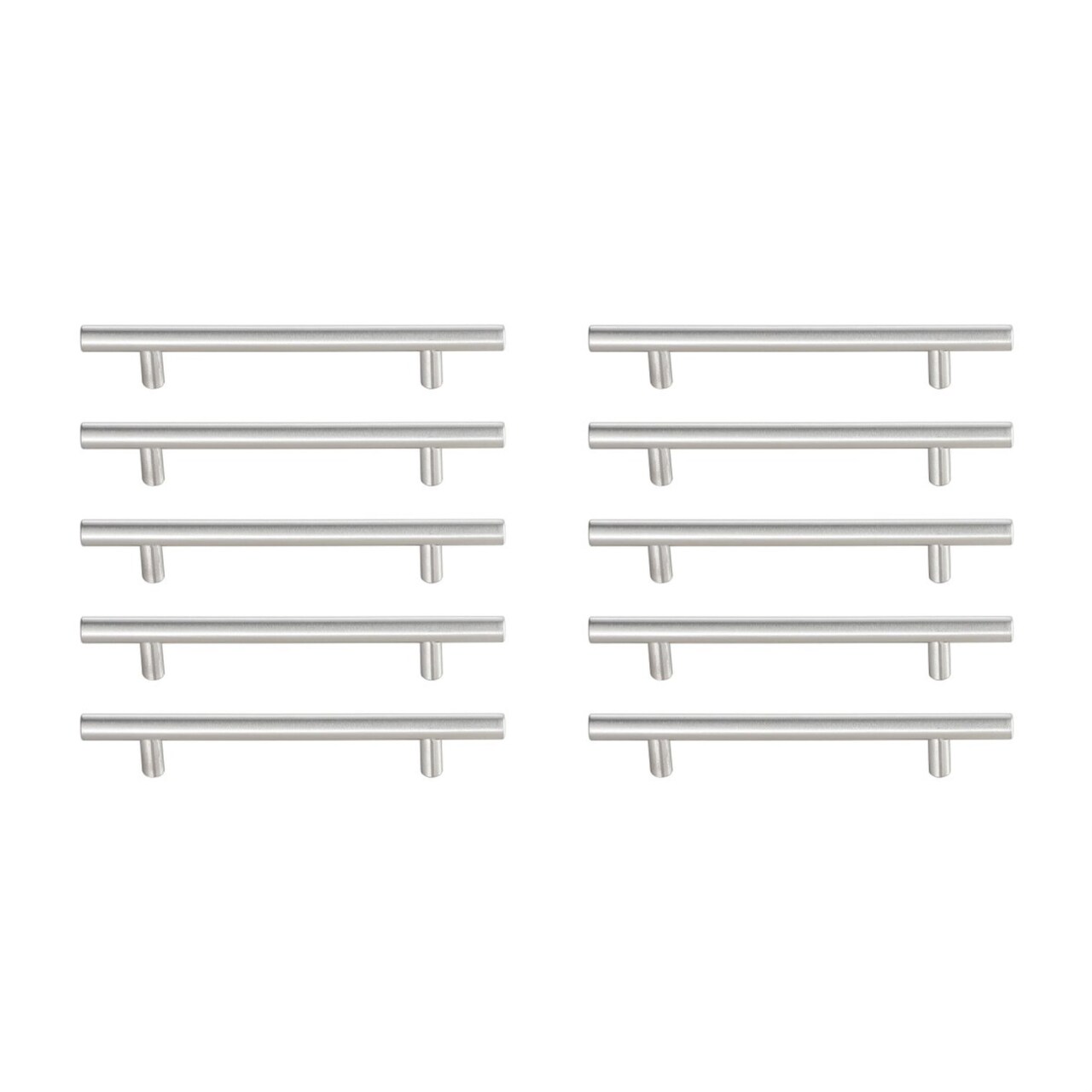 Quinn 5" Center to Center Brushed Nickel Bar Pull Multipack (set of 10)